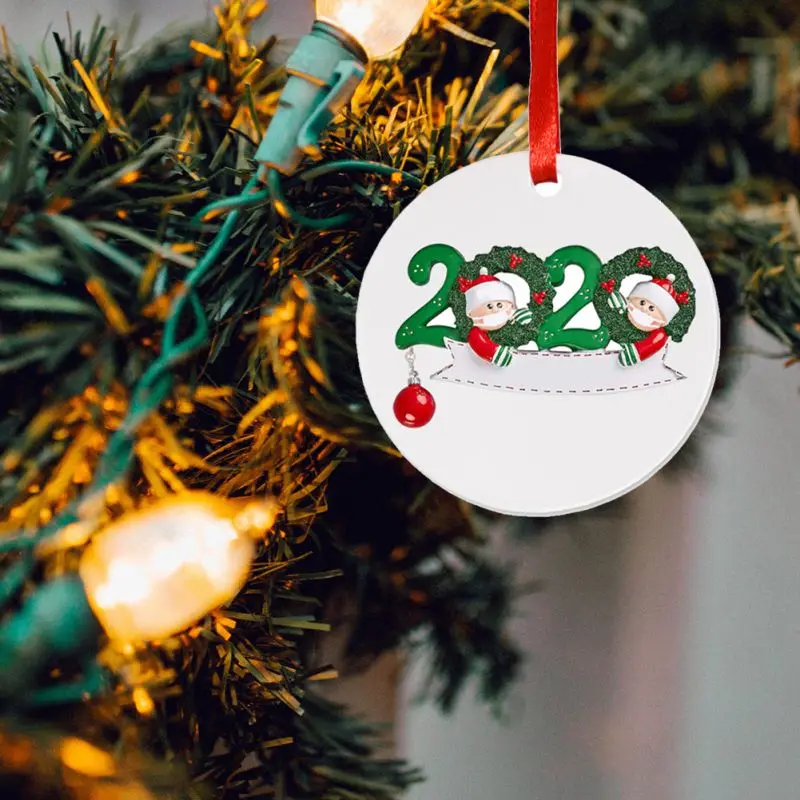 Christmas Personalized Family Members 2020 Reunion Memorial Pendant Customized Xmas Decorating Set with DIY Pen Newest· | Дом и сад