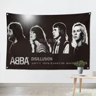 ABBA Band большой музыкальный фестиваль фоновое украшение для вечеринки плакат баннер подвесная картина тканевое искусство