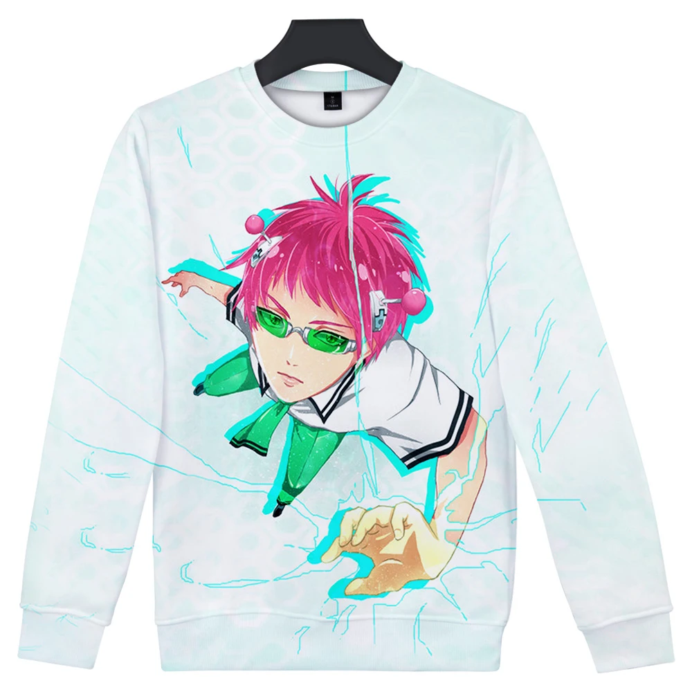 

Popular Kawaii Saiki Kusuo 3D Print O-neck Sweatshirts Men/Women Youthful Adult/Child Round Neck Sweatshirts