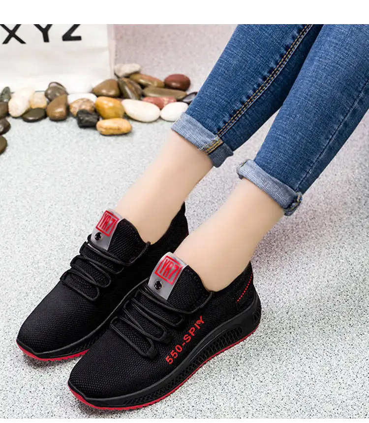 Женская обувь; Новинка года; модные tenis feminino; Легкие дышащие сетчатые туфли; женская повседневная обувь; женские кроссовки; Быстрая