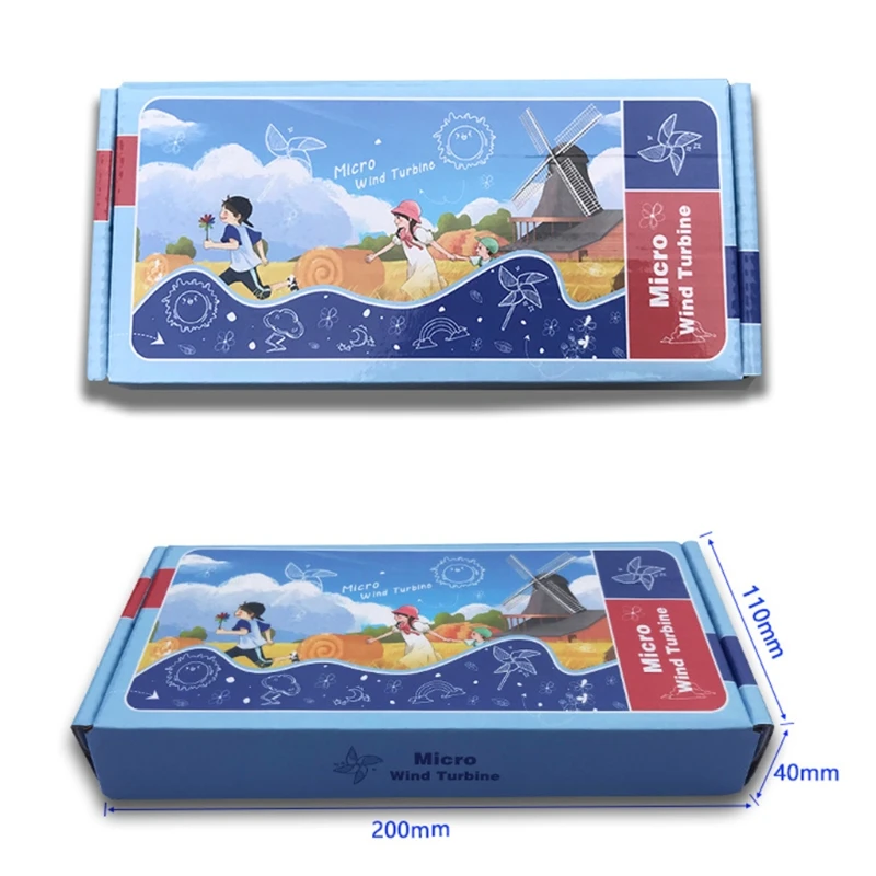 Маленький мини генератор ветряных турбин светодиодный обучающий инструмент