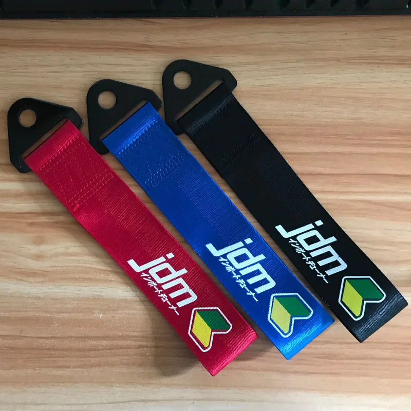 

JDM Hella Flush emblem Car Towing belt for Honda civic TOYOTA Nissan Mitsubishi SUZUKI Bmw Mercedes Audi kia tow accessories