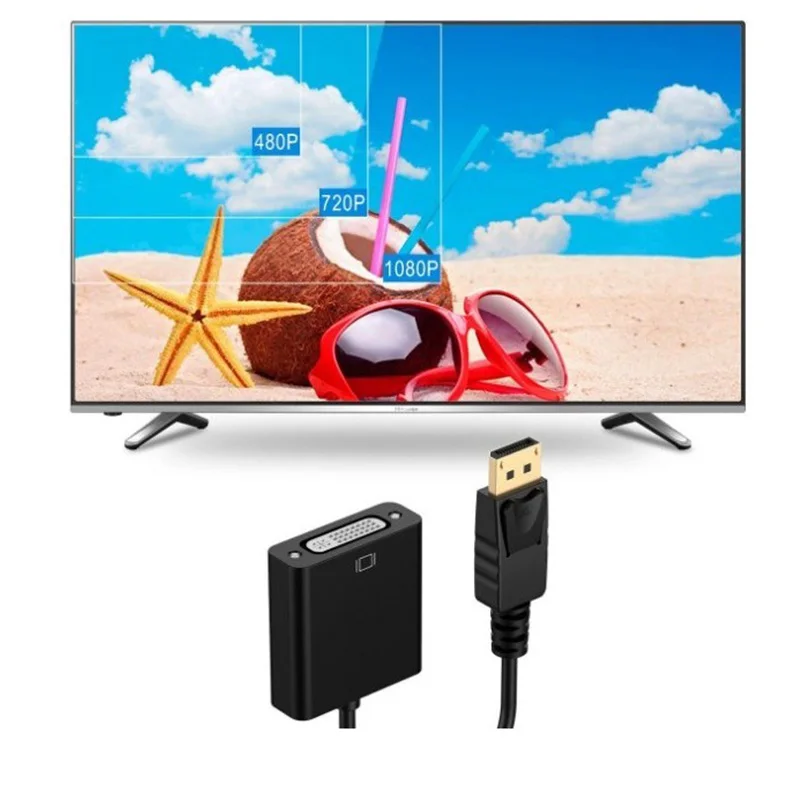 

DisplayPort to DVI DVI-D Single Link Adapter 2 Pack, DP to DVI Converter Male to Female for Lenovo, Dell, HP and Others