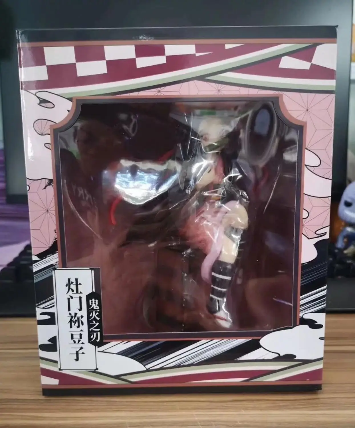 Аниме 17 см Demon Slayer: Kimetsu no Yaiba 1 поколение Kamado Nezuko 1/8 Масштаб Окрашенные ПВХ фигурка