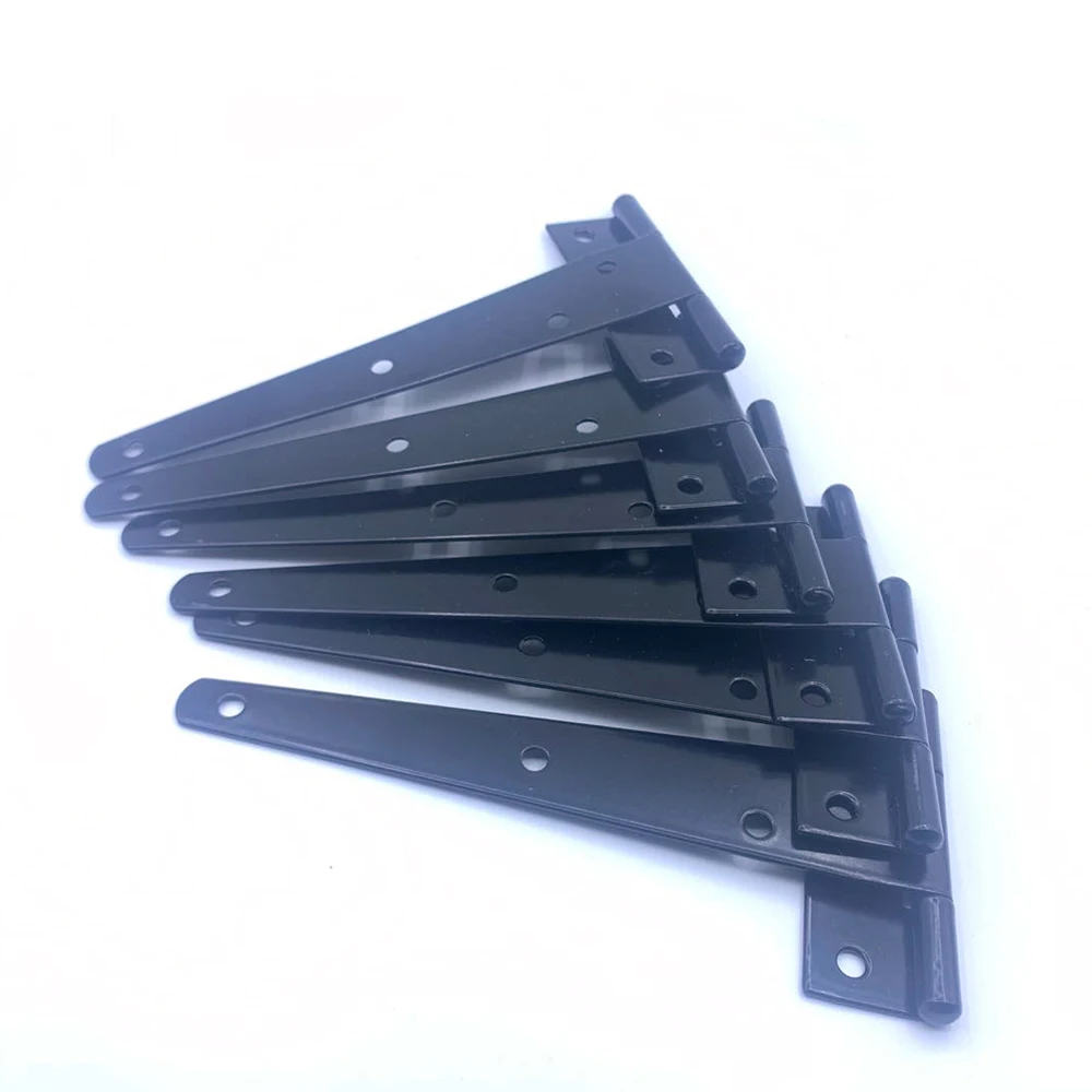 

6PCS 70x125x25mm Tee Hinge Decorative Heavy Duty Galvanized Strap T Hinges Door Gate Shed