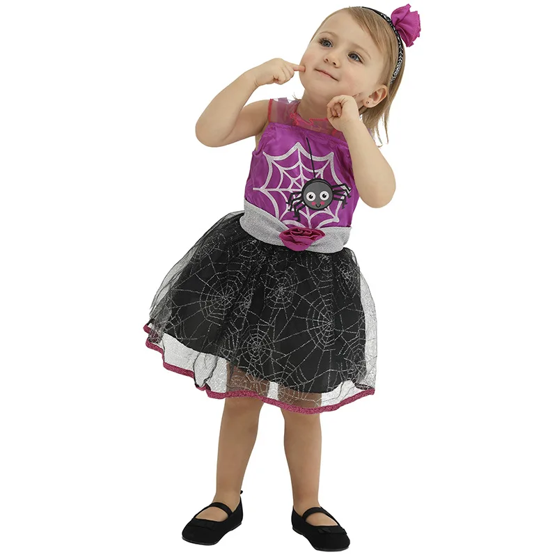 2021 Детский костюм платье для Хэллоуина милое паука паутины Лолиты косплей детей 1