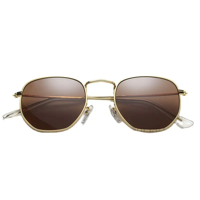 2021 Новое поступление многогранные прозрачные Солнцезащитные очки женские