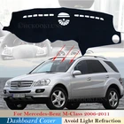 Чехол для приборной панели, защитная накладка для Mercedes Benz M Class W164 2006  2011, Автомобильный Ковер с защитой от УФ-лучей ML350 ML250 AMG 2010 2009 2008 2007