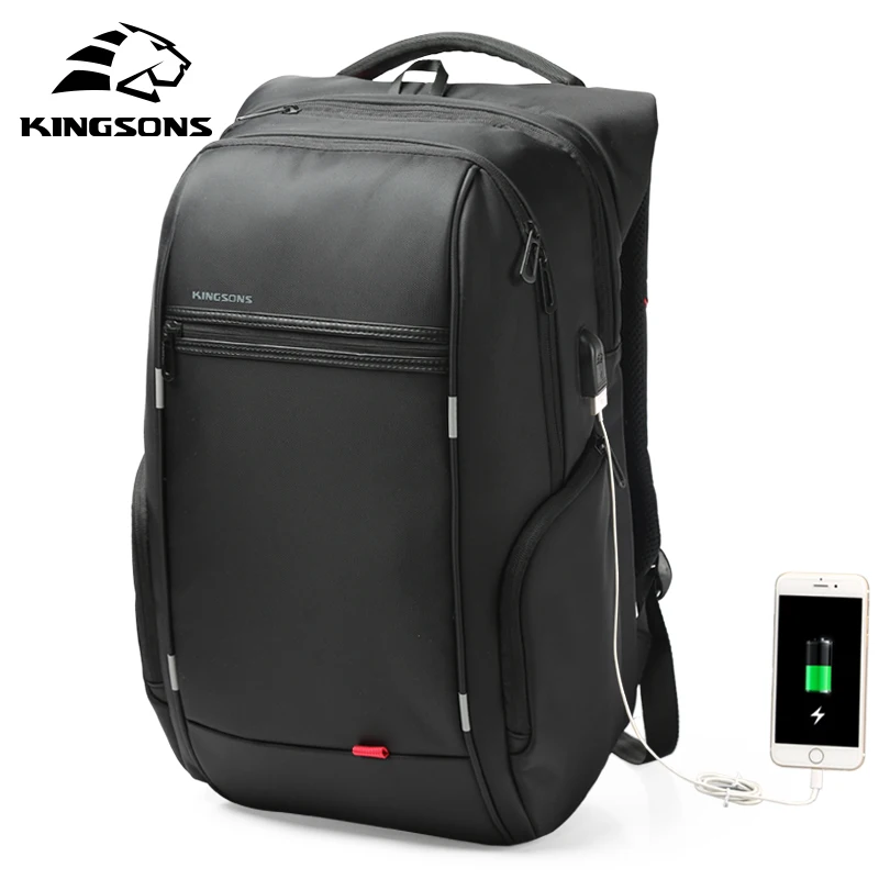 

Kingsons 15 ''17'' дюймовый внешний USB зарядный мужской рюкзак для компьютера женские мужские рюкзаки Водонепроницаемая Противоугонная школьная с...