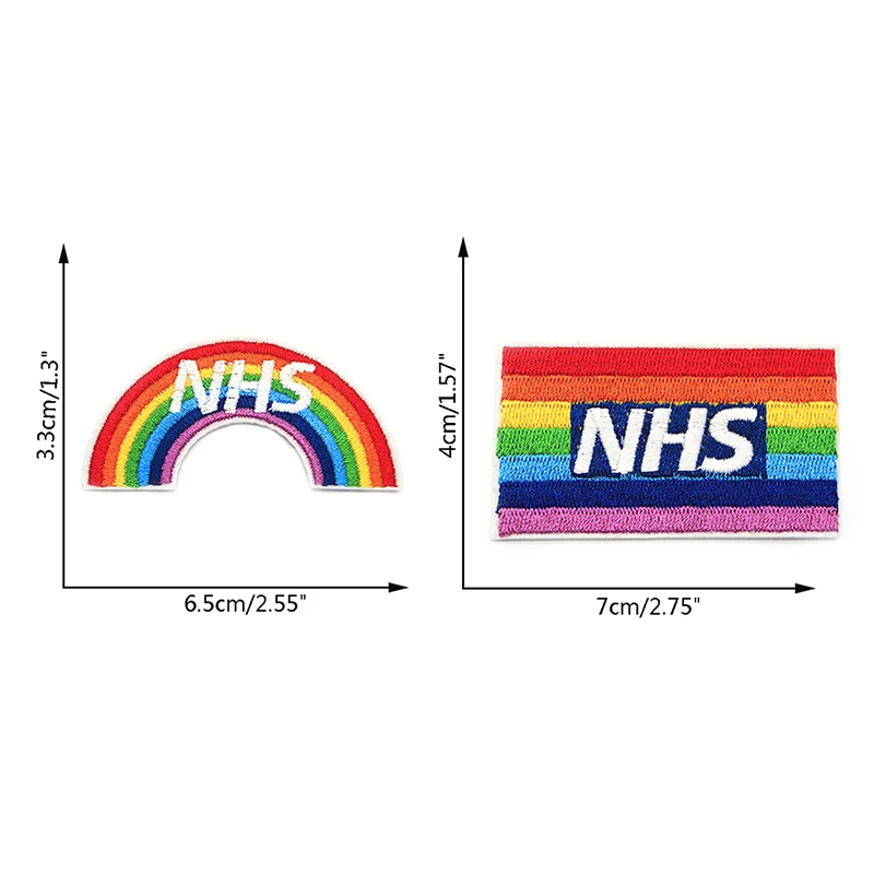 Нашивка с надписью Thank You NHS Rainbow 2020 UK 1 шт.|Заплатки| |