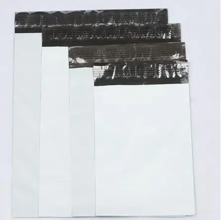 

100Pcs/ Lot Self Adhesive White Poly Mailer Mailing Packing Bag Express Courier Pouch Post Envelope Packa