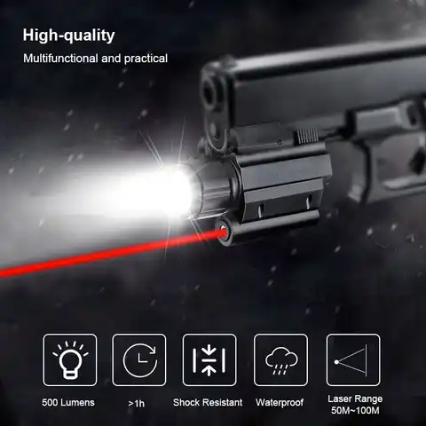Тактический Red Dot лазерный прицел комбо с XPG-R5 оружие светильник в стиле милитари Охота Мини фонарь для 20 мм Rail Глок пистолет