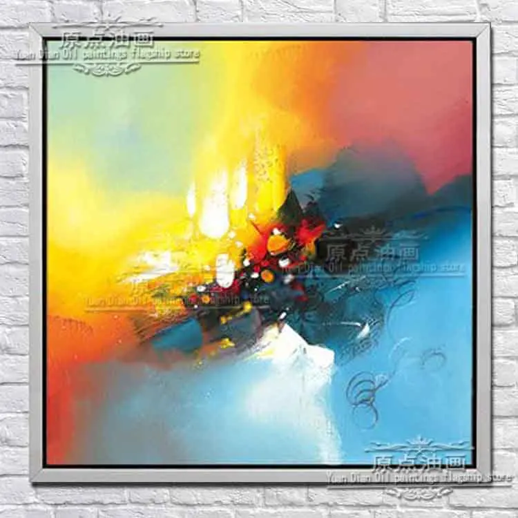 

100% Handpainted Colorful Abstract High Quality Handmade Oil Painting Living Decoration Picture Wall Art Handmade Oil Painting