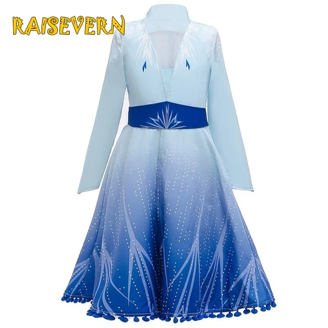 Elsa 2 Princess Dresses 2019 New Girls Dress Anna Clothing Christmas Custom Birthday Party Blue Evening | Детская одежда и обувь