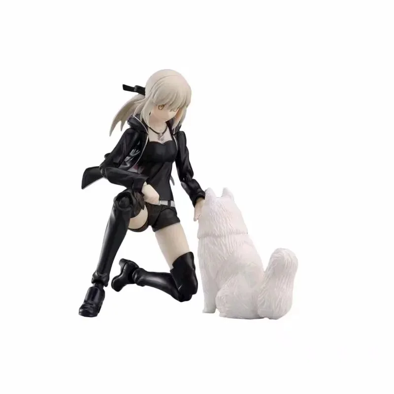 

2pcs/set Fate Grand Order 418 Saber and dog Joint movement Action Figure New Collection Model New brinquedos for christmas gift