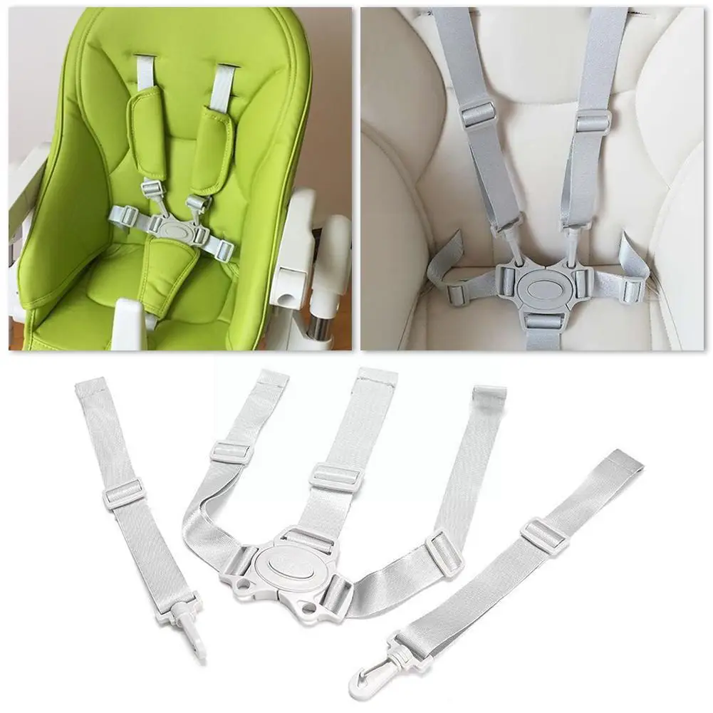 

Baby Universal 5-point Dining Chair High Chair Seat And Carriage For Stroller Suitable Baby Belt L4R4