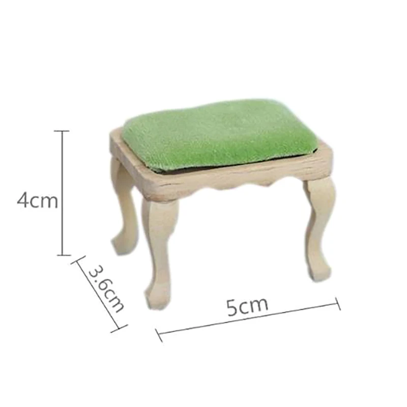 1PC 1/12 Dollhouse Soft Mini Sofa Stool Chair Pillow Furniture Model For Decor | Игрушки и хобби