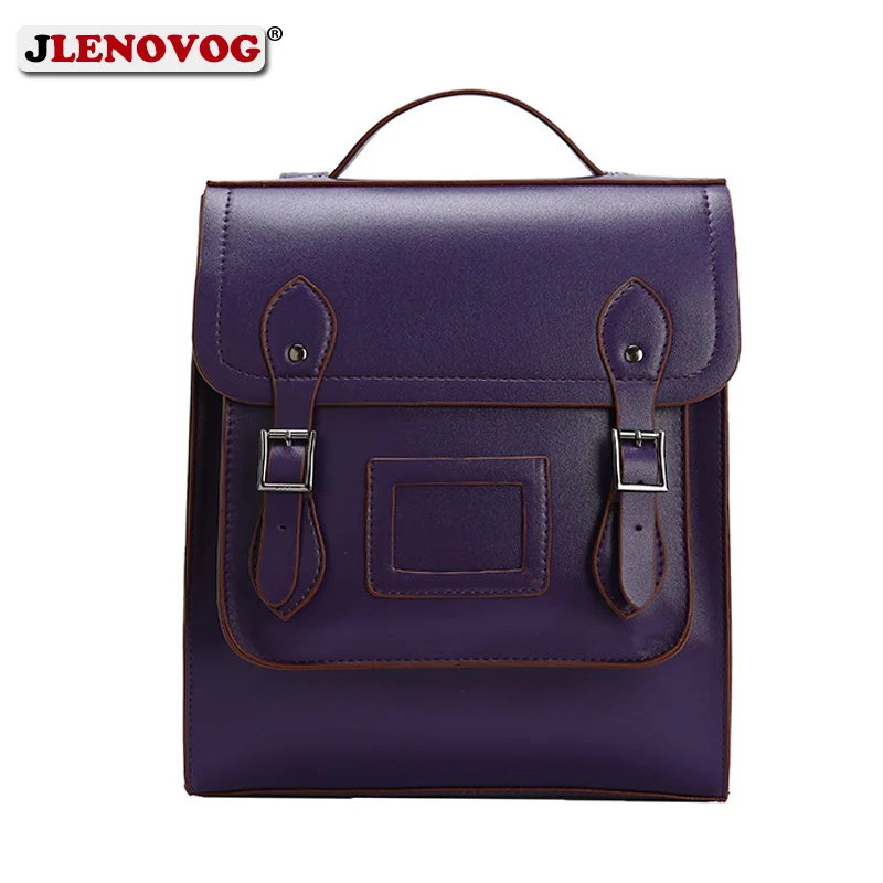 Черно белые школьные рюкзаки для девочек винтажный кожаный роскошный брендовый