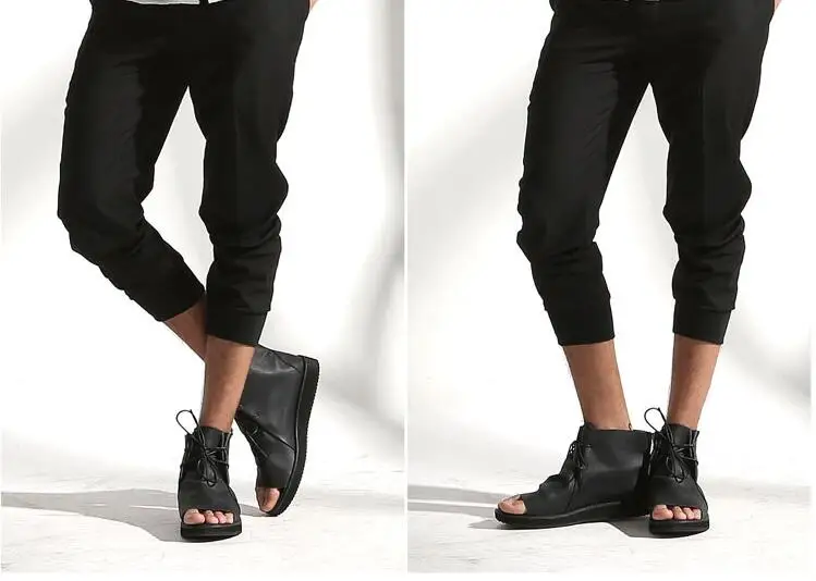 Сандалии мужские из натуральной коровьей кожи модные босоножки в римском стиле