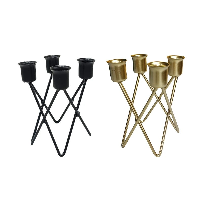 

Подсвечник для столовых свечей, высокий конус, длинный толстый держатель свечей для столовечерние дьбы, металлический подсвечник, Свеча R7UA