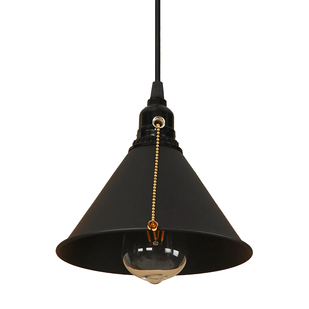 

Vintage art deco pendant light LED E27 modern loft hanging lamp with switch for living room bedroom kitchen restaurant office
