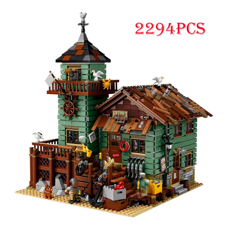 Рыбацкая хижина старый Рыболовный магазин модель 83028 Модульные строительные