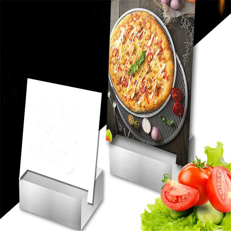 Однотонный Держатель для визиток в скандинавском стиле приемник из нержавеющей