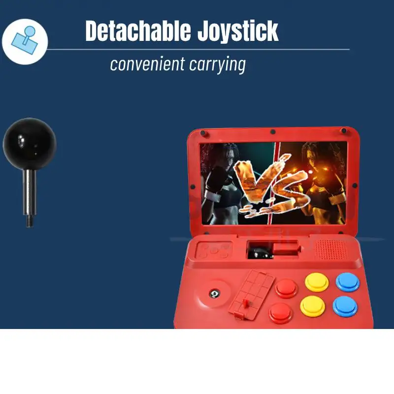 Игровая консоль Powkiddy A13 9 дюймов большой экран съемный джойстик HD выход мини