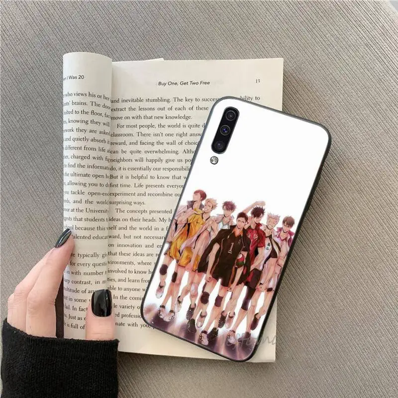 

Anime volleyball boy Phone Case For Samsung galaxy S note 7 8 9 10 20 fe edge A 6 10 20 30 50 51 70 lite plus Soft Silicone