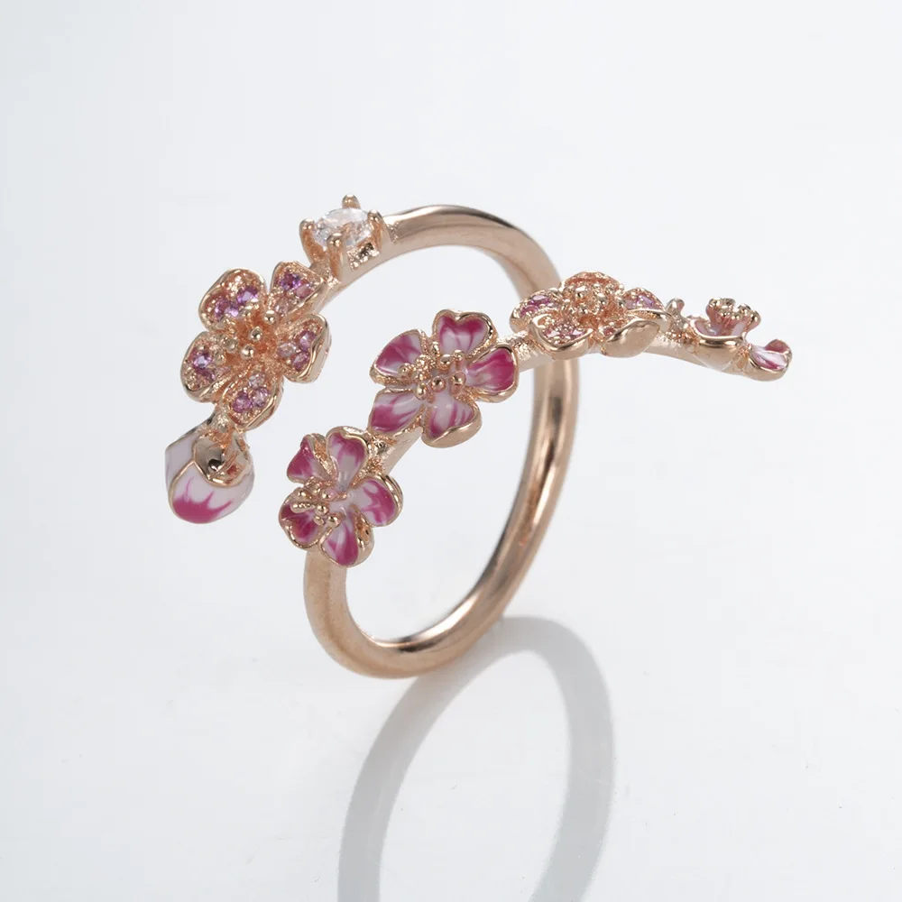 Pan home новая волна розовое золото длинная серия Лепестков Цветка Персика