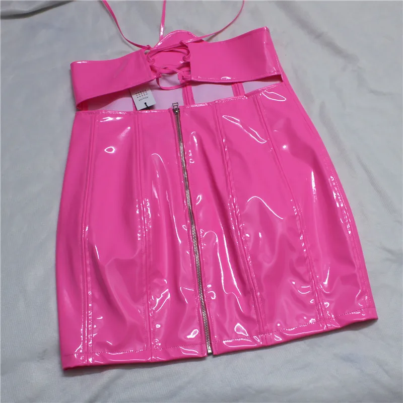 Кожаная юбка с высокой талией новые модные женские сексуальные мини-карандашные