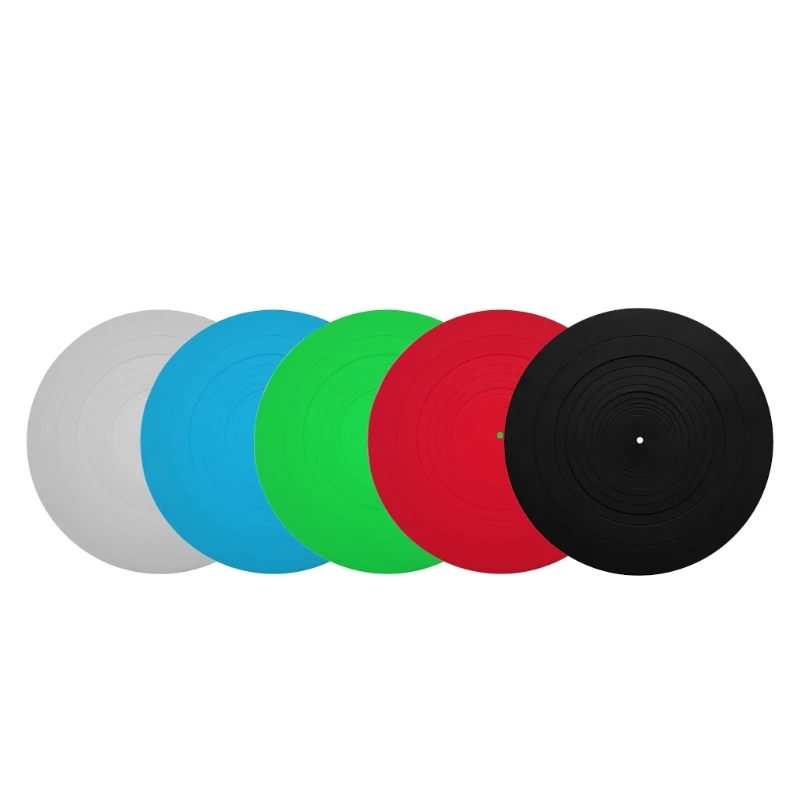 

12''Anti-vibration Silicone Pad Rubber LP Antislip Mat for Phonograph Turntable Vinyl Record Players Accessories High quality