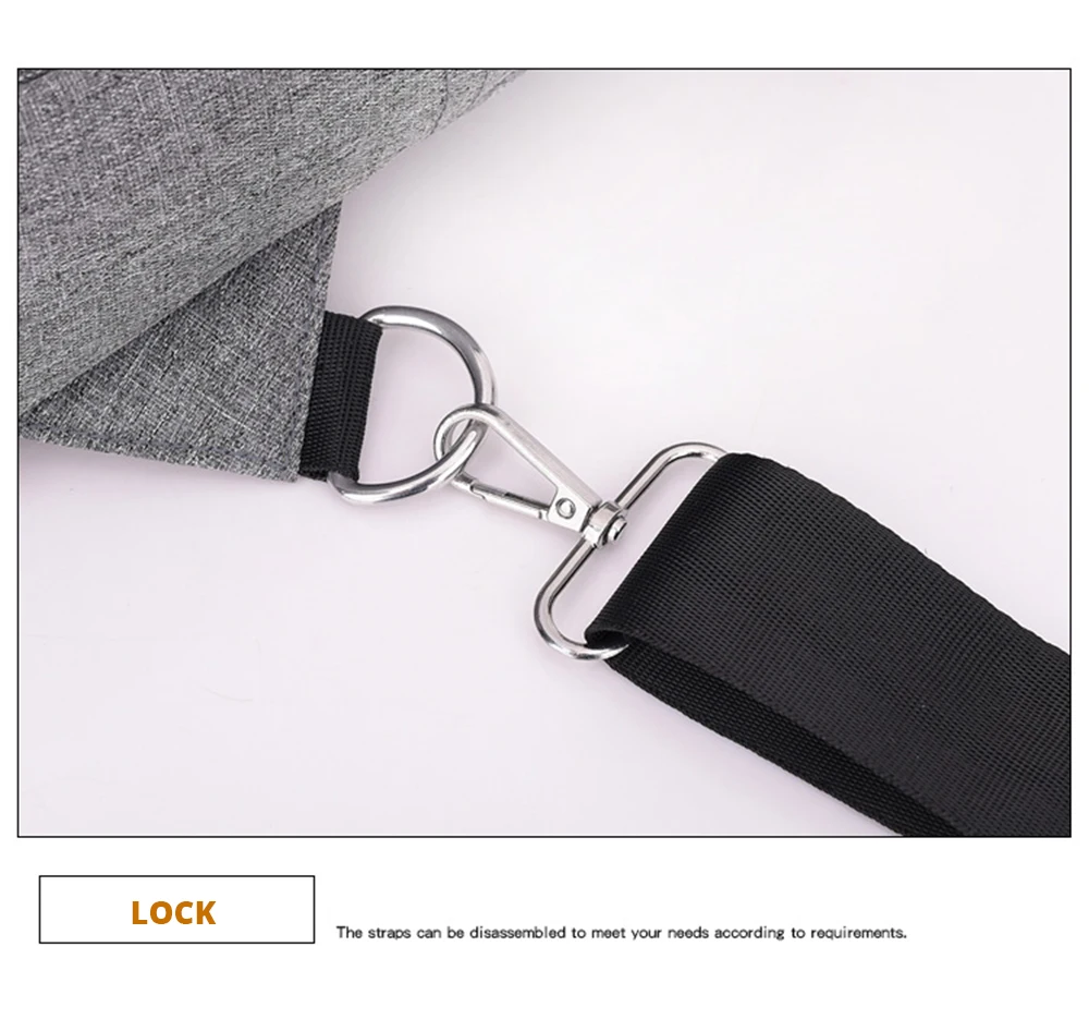 Модная повседневная мужская нагрудная сумка на одно плечо, зарядка через USB, нагрудная сумка, сумки через плечо, Мужская Противоугонная сумка с одним ремнем на спине