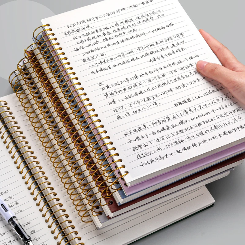 

A4 Super Thick 300 Pages Spiral Coil Notebook Journal Student Diary Notepad Weekly Plan Books Office Stationery School Supplies