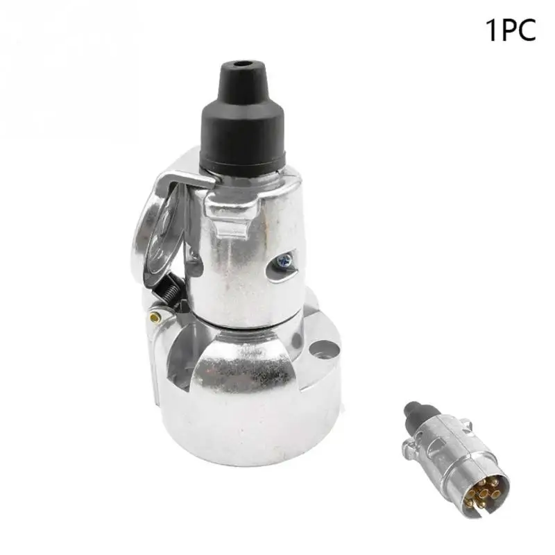 Адаптер Алюминий сплав 7 пин прочная электрическая розетка трейлера