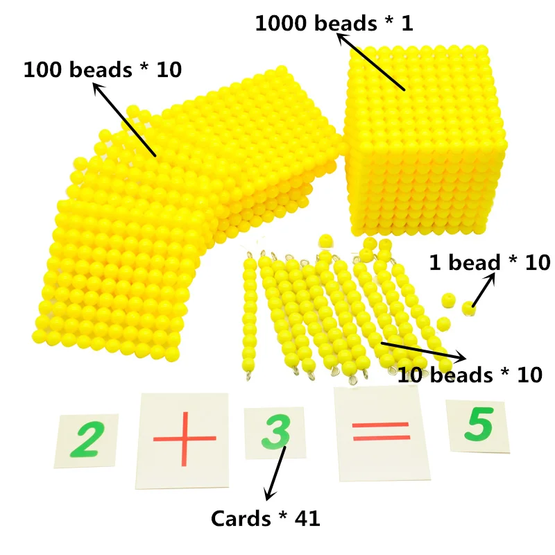 Монтессори детская игрушка десятичная база игровой набор обучение математике