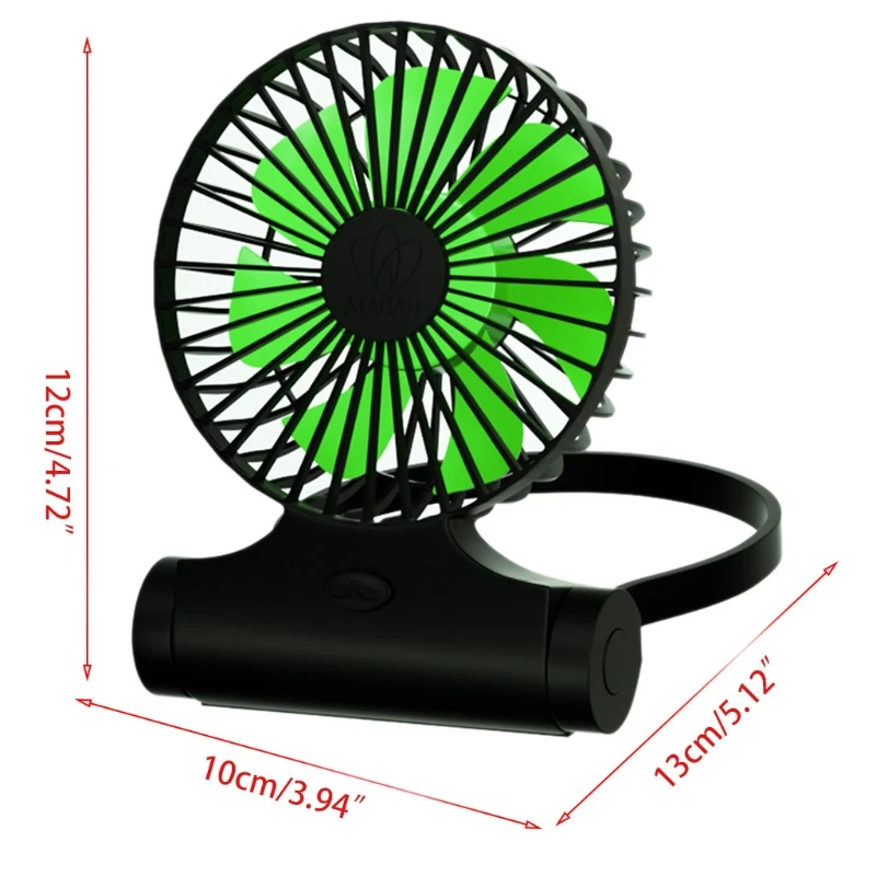 

Neck Fan Personal Handheld Hanging Fan 3 Speed Adjustable 2200mAh USB Rechargeable Desk Fan for Outdoor Office Travel
