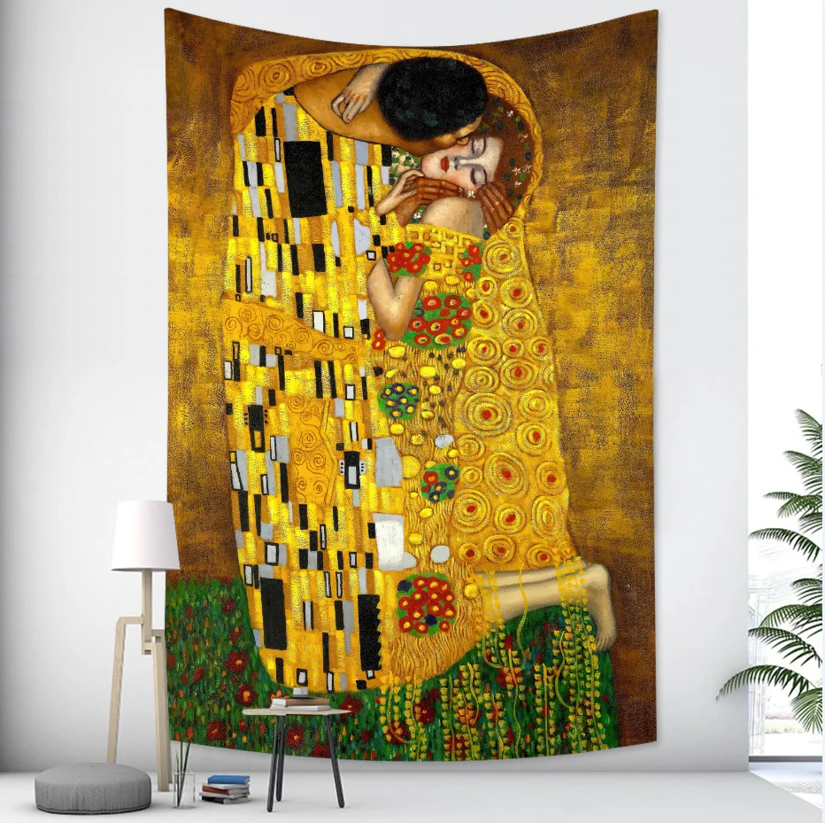 

Large Small Tapestry Wall Sun And Moon Hanging Wall Tapestry Hippie Man Woman Wall Carpets Room Dorm Decor Starry Sky Carpet