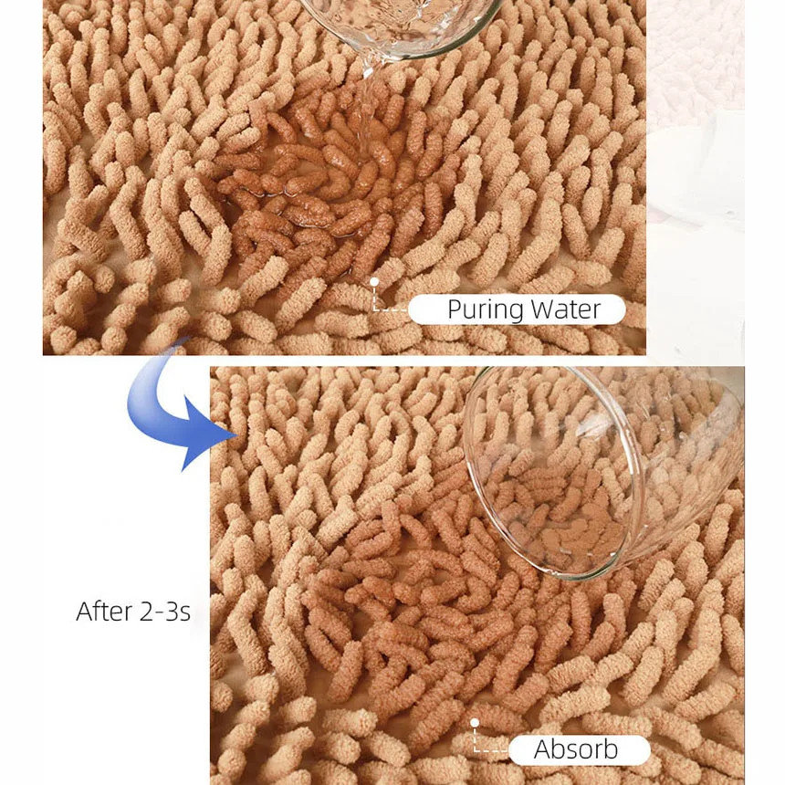 yinzam 2 pieces bathroom rugs set ultra soft non slip absorbent chenille bath rug toilet rugs plush bath mats for tub shower free global shipp