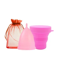 medical grade silicone feminine hygiene copa menstrual cup soft lady period cup with folding cup sterilizer menstrual cup