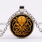 Винтажное ожерелье с подвеской Cthulhu, ожерелья с рисунком для женщин и мужчин, ювелирные изделия ручной работы