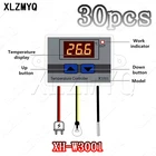 30 штXH-W3001 10A 12V 24V 220V AC цифровой светодиодный Температура контроллер 3001 для инкубатора охлаждения и нагрева термостата NTC Сенсор