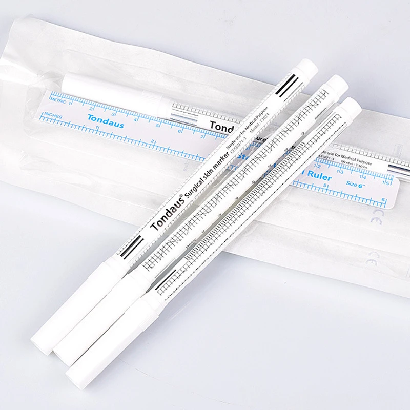 

White Surgical Eyebrow Marker Pen Tattoo Accessories Microblading Tattoo Skin Marker Pen for Permanent Makeup Tools Supplies