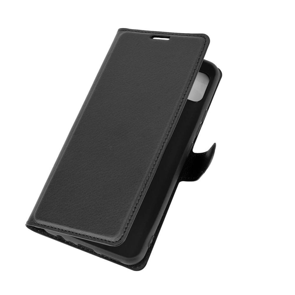 Чехол Power U20 для Wiko (6.82in) кожаный чехол-книжка черного цвета с отделением карт и