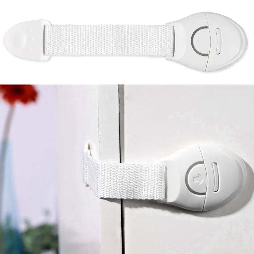 Cerradura de caj&oacute;n multifunci&oacute;n para ni&ntilde;os, pr&aacute;ctica cerradura de gabinete de mano antipellizco, protecci&oacute;n de seguridad para beb&eacute;s-2