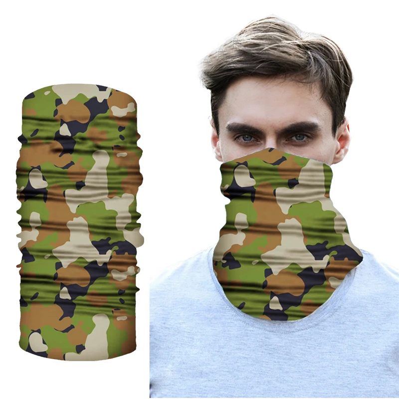 

Camouflage Bandana Motorcycle Bike Riding Protection Headscarf Camping Hiking Protective Face Camo Scarf Mascarillas Shemagh