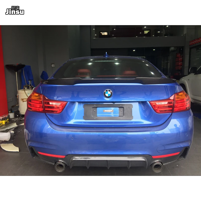 Спортивный стильный задний спойлер из углеродного волокна для bmw 4 серии Gran coupe 420i
