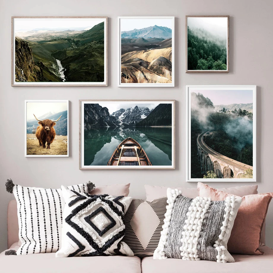

Landscape Art Painting Natural Landscape Canvas Painting Print Posters and Prints Modern Home Decoration Painting