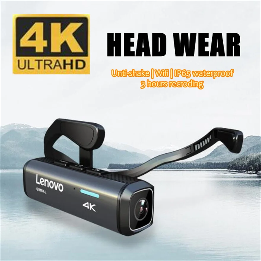 

Head Mounted Camera 4K Video Unti Shake Body Wearable Wifi Outdoor Cam Sports Waterproof 20Mp Camcorder Close Vision Shot