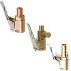 Портативный надувной насос для автомобильных шин, воздушный патрон, насос, соединитель клапана, клипса, адаптер, автомобильный латунный 8 мм колесный клапан для шин